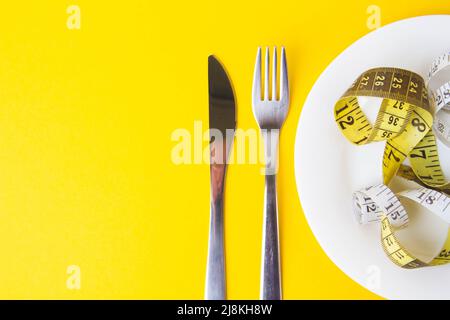 Bestimmte Diät. Adipositas Probleme. Gesundes Lebensmittelkonzept. Stockfoto