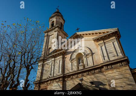 La Chapelle des Pénitents-Blancs. Menton, Frankreich. 12/2019 Stockfoto