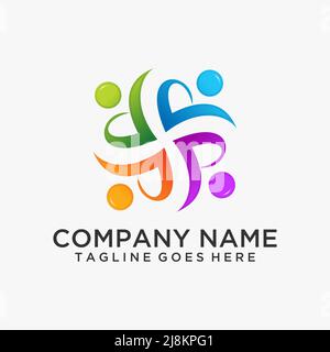 Logo der Community-Gruppe Stock Vektor