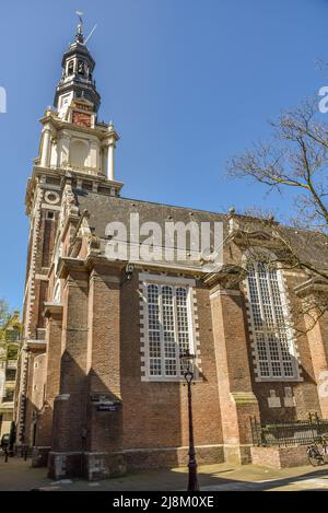 Amsterdam, Niederlande, Mai 2022. Ein Blick auf die Zuiderkerk in Amsterdam. Hochwertige Fotos Stockfoto