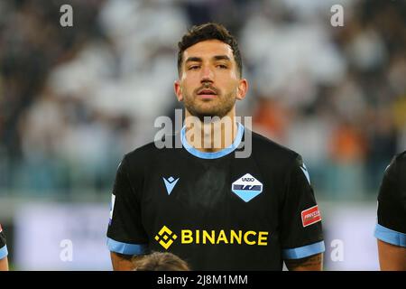 TURIN, ITALIEN, 16. MAI 2022. Danilo Cataldi von SS Lazio während des Spiels zwischen Juventus FC und SS Lazio am 16. Mai 2022 im Allianz Stadium in Turin, Italien. Kredit: Massimiliano Ferraro/Medialys Images/Alamy Live Nachrichten Stockfoto