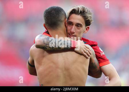 THIAGO ALCANTARA, KOSTAS TSIMIKAS, CHELSEA V LIVERPOOL, 2022 Stockfoto