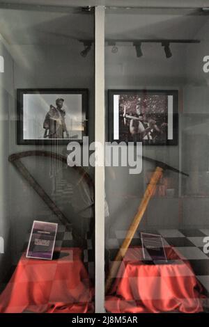 Kohlebergbau-Ausrüstungen im Ombilin Kohlebergbau-Museum in Sawahlunto, einer ehemaligen Kohlebergbaustadt, die Ende des 19.. Jahrhunderts von niederländischen Kolonialisten in West-Sumatra, Indonesien, gegründet wurde. Stockfoto