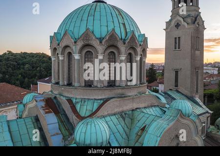 Domkirche Geburt der Gottesmutter in der Stadt Veliko Tarnovo, Verwaltungszentrum der Provinz Veliko Tarnovo im Norden von Zentralbulgarien Stockfoto