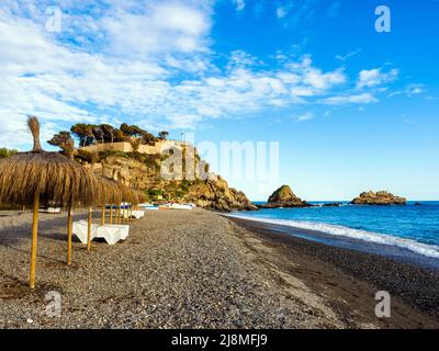 Playa Costa Tropical - Almunecar, Andalusien, Spanien Stockfoto