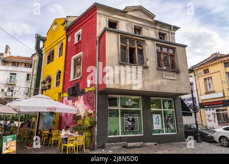 Kapana - das berühmte Kunstviertel der Stadt Plovdiv, Hauptstadt der Provinz Plovdiv im südlichen Zentrum Bulgariens Stockfoto