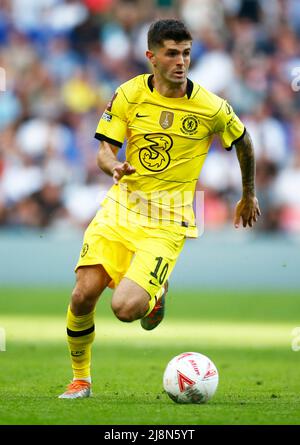 LONDON, ENGLAND - MAI 14:Chelsea's Christian Pulisic beim FA Cup Finale zwischen Chelsea und Liverpool im Wembley Stadium, London, UK 14.. Mai 2022 Stockfoto