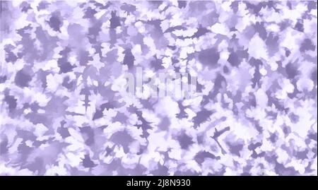 Krawatte Farbstoff Hintergrund Geometrisches Muster Textur Vektor-Illustration Shibori Abstract Batik Pinsel nahtlos und wiederholen Muster Design Weiß, Blau, Lila, Stock Vektor