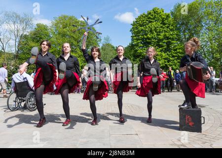 Gaorsach Rapper und Step bei Bakewell Stockfoto