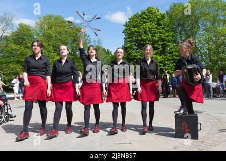 Gaorsach Rapper und Step bei Bakewell Stockfoto