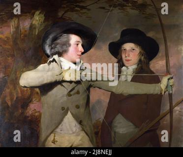 Robert Ferguson von Raith (1770-1840) und Generalleutnant Sir Ronald Ferguson (1773-1841) ('The Archers') von Sir Henry Raeburn (1756-1823), Öl auf Leinwand, c. 1789-90 Stockfoto