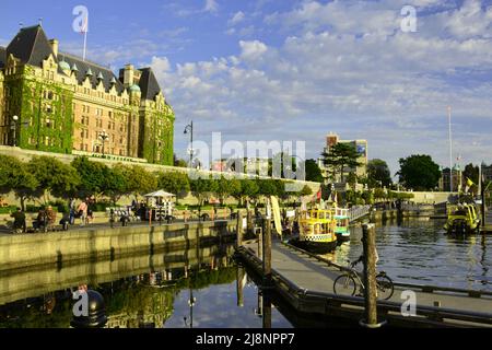 Das berühmte Empress Hotel in Victoria BC, Kanada Stockfoto