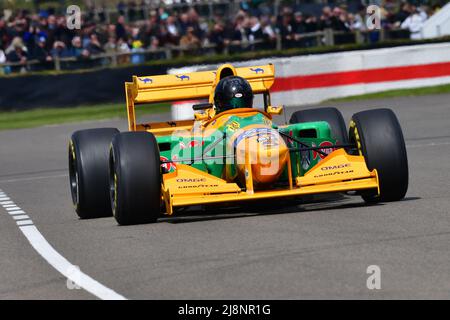 Stephen Ottavianelli, Benetton B193, The V10 Era, Formula 1, F1, Von 1989 bis 2005, Demonstrationsrunden, Goodwood 79. Members Meeting, Goodwood Motor Stockfoto