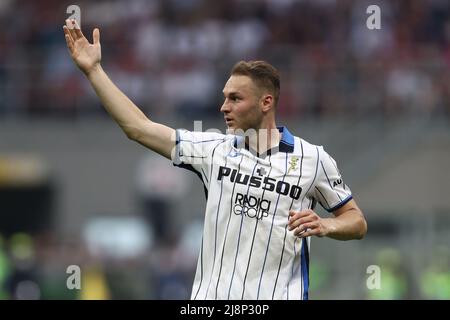 San Siro Stadium, Mailand, Italien, 15. Mai 2022, Teun Koopmeiners (Atalanta BC) Gesten während des AC Mailand gegen Atalanta BC - italienische Fußballserie A Spiel Stockfoto