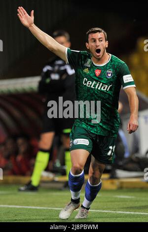 Benevento, Italien. 17.. Mai 2022. Samuele Birindelli Spieler von Pisa, während der ersten Etappe Spiel der Serie B Playoffs zwischen Benevento vs Pisa Endergebnis, Benevento 1, Pisa 0, Spiel im Ciro Vigorito Stadion gespielt. Benevnto, Italien, 17. Mai 2022. (Foto von Vincenzo Izzo/Sipa USA) Quelle: SIPA USA/Alamy Live News Stockfoto