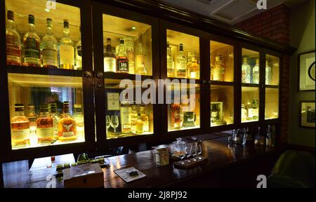 Finnegans Wake Irish Pub in Nanjing, China. Stockfoto