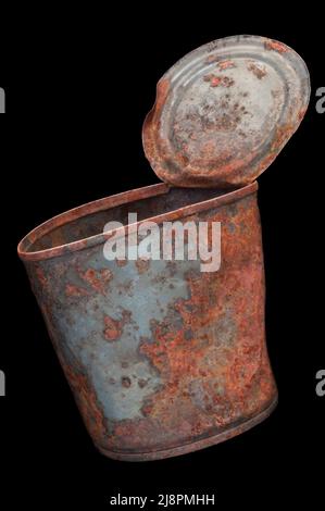 Alte rostige Essenskrüne Stockfoto