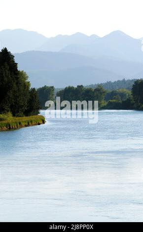 Kootenai River und die Cabinet Mountains in Montana, USA Stockfoto