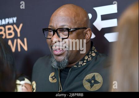 New York, USA. 17.. Mai 2022. Bobby Brown nimmt an der NYC-Premiere „Biography: Bobby Brown“ und „Origins of Hip Hop“ im Times Center, New York, NY, am 17. Mai 2022 Teil. (Foto von Anthony Behar/Sipa USA) Quelle: SIPA USA/Alamy Live News Stockfoto