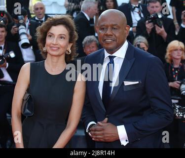 Cannes, Frankreich. 17.. Mai 2022. Audrey Azoulay und Forest Whitakerr nehmen an der Vorführung des Films „Final Cut (Couperz)“ und der Eröffnungsfeier der Filmfestspiele von Cannes 75. Teil. Am 17. Mai 2022 in Cannes, Frankreich. (Bild: © Isabelle Vautier/eyepix via ZUMA Press Wire) Stockfoto