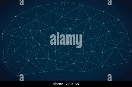 Linien Technologie abstrakter Vektor Hintergrund Stock Vektor