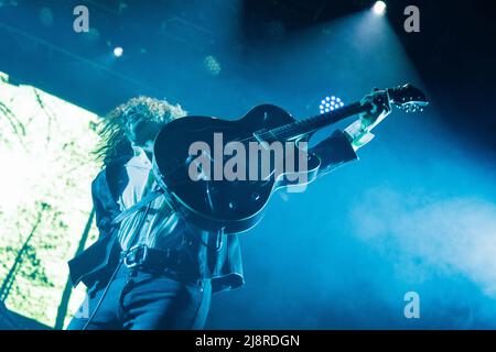 Tilburg, Niederlande. 21., April 2022. Die deutsche Neo-Doom-Kraut-Band Trialogos spielt ein Live-Konzert während des niederländischen Musikfestivals Roadburn Festival 2022 in Tilburg. (Foto: Gonzales Photo - Peter Troest). Stockfoto