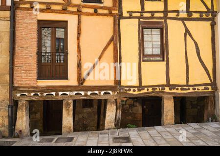 Pancorbo Spanien, mittelalterliche Gebäude in der spanischen Stadt in der Provinz Burgos, Kastilien und León, Spanien. Stockfoto