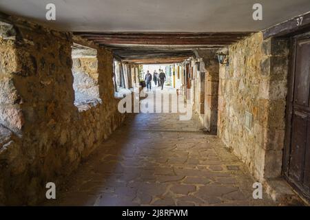 Pancorbo Spanien, mittelalterliche Gebäude in der spanischen Stadt in der Provinz Burgos, Kastilien und León, Spanien. Stockfoto