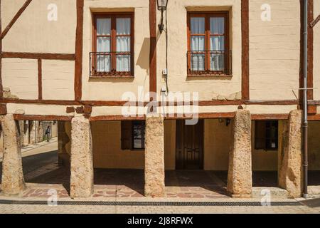 Pancorbo Spanien, mittelalterliche Gebäude in der spanischen Stadt in der Provinz Burgos, Kastilien und León, Spanien. Stockfoto