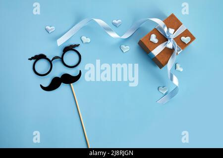 Glückwunschkarte zum Vatertag. „Alles gute zum Vatertag“-Inschrift. Stockfoto
