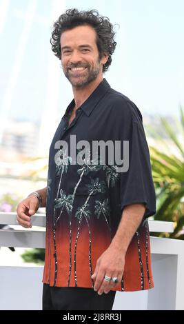 Cannes, Frankreich. 18.. Mai 2022. Der französische Schauspieler Romain Duris nimmt am Mittwoch, den 18. Mai 2022, an einem Photo-Call für Final Cut im Palais des Festivals bei den Filmfestspielen von Cannes 75. Teil. Foto von Rune Hellestad/ Credit: UPI/Alamy Live News Stockfoto