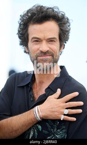 Cannes, Frankreich. 18.. Mai 2022. Der französische Schauspieler Romain Duris nimmt am Mittwoch, den 18. Mai 2022, an einem Photo-Call für Final Cut im Palais des Festivals bei den Filmfestspielen von Cannes 75. Teil. Foto von Rune Hellestad/ Credit: UPI/Alamy Live News Stockfoto