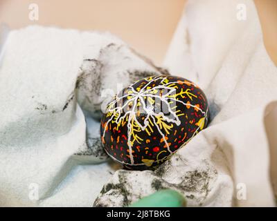 Pysanky Ukrainische Osterei Dekorieren Stockfoto