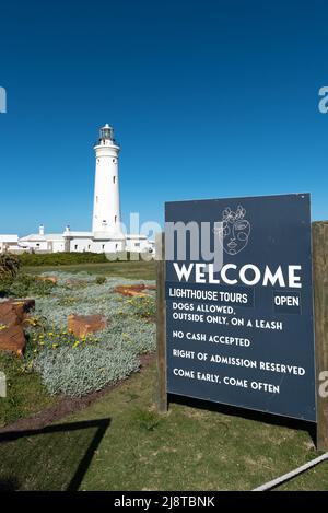 Nevermind Restaurant im Seal Point Lighthouse, Cape St Francis, Eastern Cape, Südafrika. 15 Mai 2022. Stockfoto