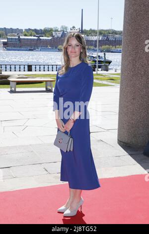 Stockholm, Schweden. 18.. Mai 2022. Mittagessen im Rathaus, veranstaltet von ‘The City Stockholm', während des Staatsbesuchs von Finnlands Präsident Sauli Niinistö und seiner Frau Jenni Niinistö am 18. Mai 2022 in Stockholm, Schweden. Prinzessin Sofia Foto von Patrik C Osterberg/Stella Pictures/ABACAPRESS.COM Quelle: Abaca Press/Alamy Live News Stockfoto