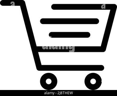 Stylisches Warenkorbsymbol. Bearbeitbarer Vektor. Stock Vektor