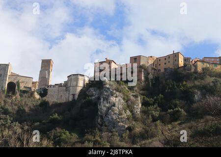 Narni, ein mittelalterliches Dorf in Mittelitalien Stockfoto