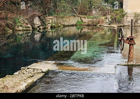 Narni, ein mittelalterliches Dorf in Mittelitalien Stockfoto