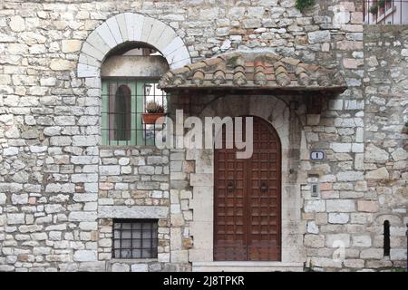 Narni, ein mittelalterliches Dorf in Mittelitalien Stockfoto