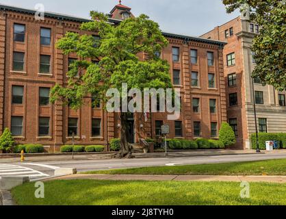 Raleigh, North Carolina, USA - 1. Mai 2022: Erbaut im Jahr 1885 vom Architekten Gustavus Adolphus Bauer, der bei der Planung von Historical exe mithalf Stockfoto
