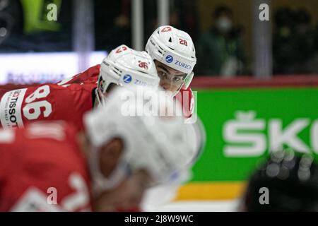 Ice Hall, Helsinki, Finnland, 18. Mai 2022, (Schweiz) während der Weltmeisterschaft - Schweiz gegen Slowakei - Eishockey Stockfoto