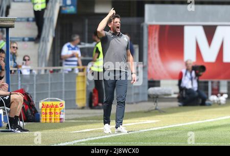 Paderborn, Deutschland. 14.. Mai 2022. firo : 05/14/2022, Fuvuball, 3. Bundesliga, Saison 2021/2022, SC Verl - MSV Duisburg MSV Trainer goalsten Ziegner, Geste, Geste, Kredit: dpa/Alamy Live News Stockfoto