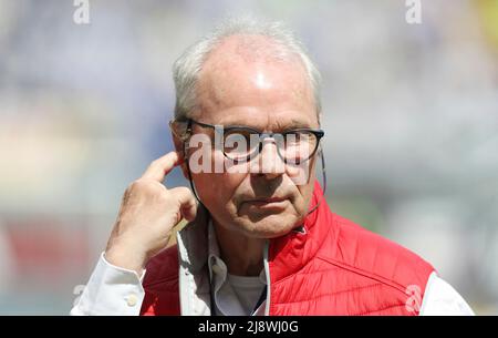 Paderborn, Deutschland. 14.. Mai 2022. firo: 05/14/2022, Fuvuball, 3. Bundesliga, Saison 2021/2022, SC Verl - MSV Duisburg 1:1 Bernard Dietz, Portrait, Headshot, Credit: dpa/Alamy Live News Stockfoto