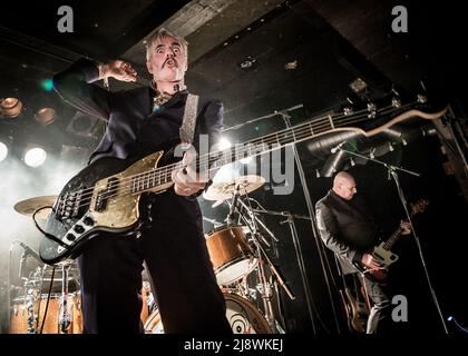 Ruben Block von der belgischen Rockband Triggerfinger live Stockfoto