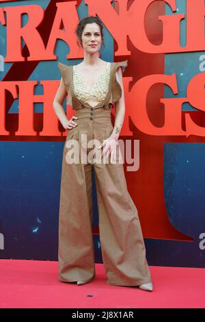 Madrid, Spanien. 18.. Mai 2022. Lidia San José nimmt an der Premiere der „Stranger Things“-Saison 4 im Callao Cinema Teil. (Foto: Atilano Garcia/SOPA Images/Sipa USA) Quelle: SIPA USA/Alamy Live News Stockfoto