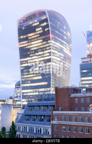 Walkie Talkie Gebäude in der Stadt London, Finanzzentrum, England Großbritannien Stockfoto