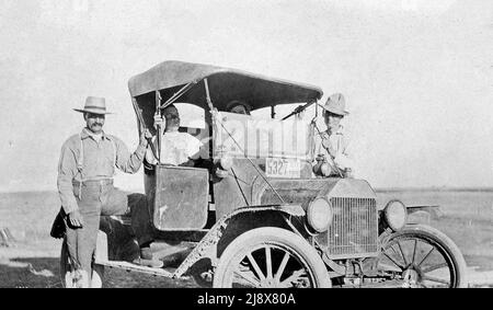 Ford Model T mit 1916 Alberta Nummernschild ca. 1916 Stockfoto