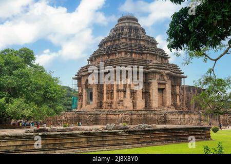 Konark Sonnentempel - Ein UNESCO-Weltkulturerbe, erbaut im 13.. Jahrhundert in Puri Odisha, Indien. Stockfoto