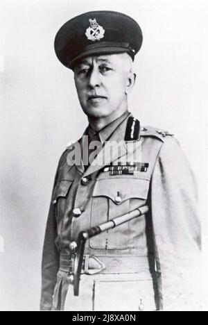 William Antrobus Griesbach, kanadischer Generalmajor, Senator, Mitglied des Parlaments ca. 1940 Stockfoto