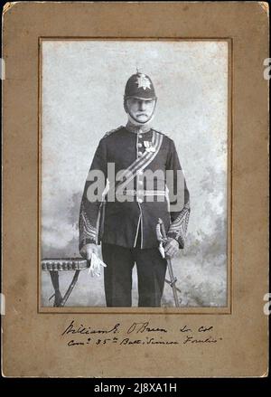 LT-Col William O'Brien, Kommandant 35. Bataillon, Simcoe Foresters ca. 1900 Stockfoto